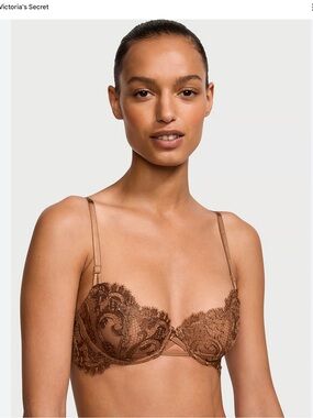 Victoria’s Secret Dream Angels Lace Push-Up Bra Brown 32DD